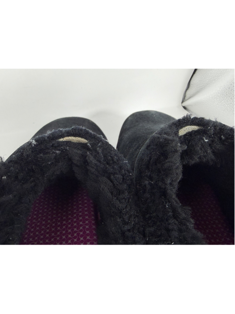 Merrell Women's Black Primo Chill Suede Clog Faux Fur Lined Rubber Sole US 7 - Picture 4 of 7
